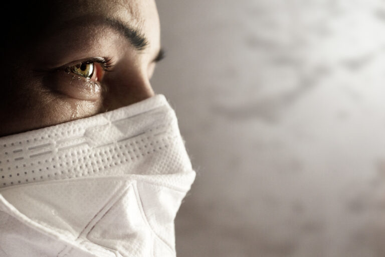 Women,With,Safety,Mask,From,Coronavirus.,Covid,19,Alpha,,Beta,