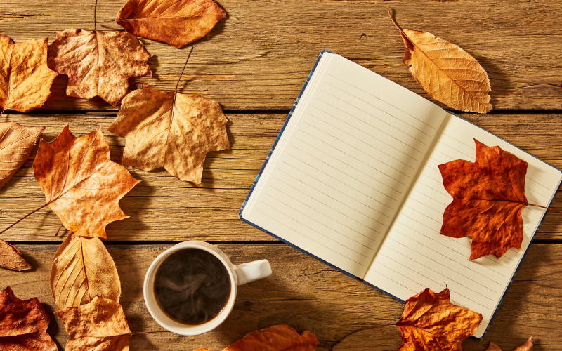 Journaling in autumn